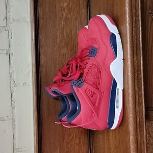 Air Jordan 4 Retro Size 12.5 Red and Blue